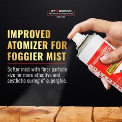 Starbond 4 oz. Premium Medium Super Glue (CA Glue) and 6 oz. Accelerator Kit