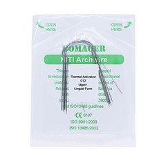 1×Dental Orthodontic Lingual Heat Thermal Activated Round Arch Wires 012 Upper