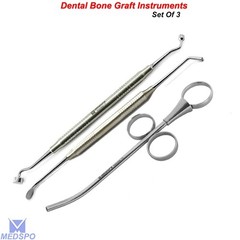 Bone Spoon Graft Packer Compactor Syringe Implant Bone Graft Instrument Set Of 3