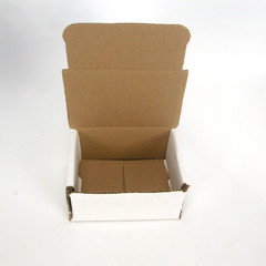White Corrugated Shipping Mailer Packing Boxes 4x3x2 Inch Interior 50 Pack