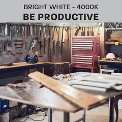 Commercial Electric 3ft LED Shop Light 3000 Lumens 4000K Plug-In 2-Pack
