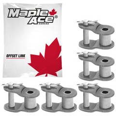 #35 Offset Half Link for Roller Chain Single Strand (Qty 5)