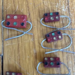 Vintage Mixed Lot Domino Style Mica Capacitors approx 10 pcs various values