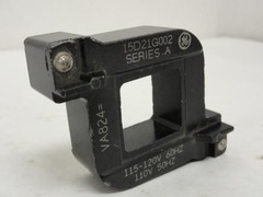 204406 Old-Stock; GE 15D21G002 Contactor Coil; 115/120V@60Hz; 110V@50Hz