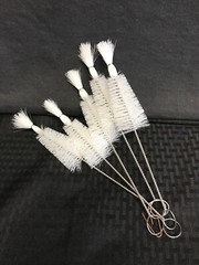 (5) Lab 1-3/4” OD Metal & Nylon Tree Shaped Wire Brush for Cleaning 10-1/2” L