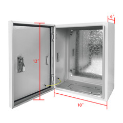 12x10x6 Inch IP65 Waterproof Electrical Enclosure Outdoor Electrical Box
