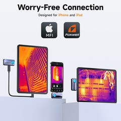 256 x 192 Pixel High Resolution Infrared Thermal Imaging Camera for IOS iphone