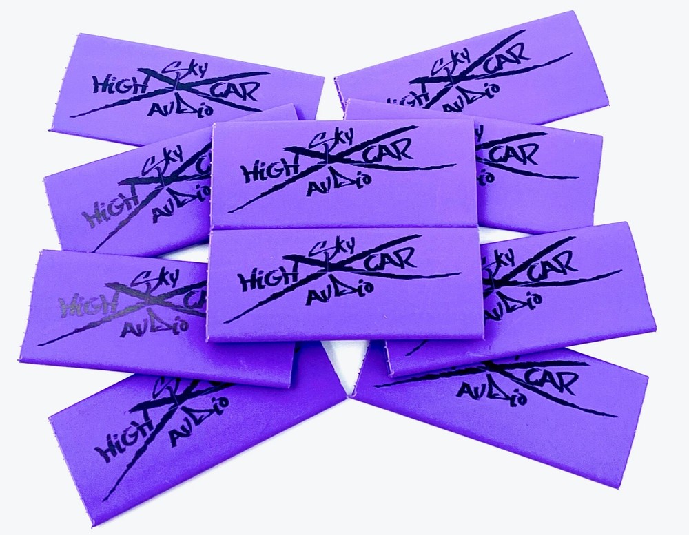 (10) 4 or 8 Gauge PURPLE 3/8″ x 2″ Heat Shrink Tube 4 Ring Terminals GA Tubing
