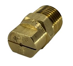 H1/4U-0508HE TeeJet Brass Veejet Nozzle for Boomless Nozzles, 1/4″ MNPT