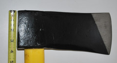 Leatherhead Tools, Axe, Flat Head, Fiberglass Handle, Yellow, Made in USA
