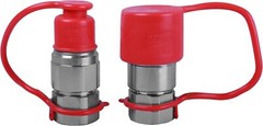 2Sets Flat Face Hydraulic Quick Connect Coupler Set, 1/2″ Body x 1/2″ NPT Thread
