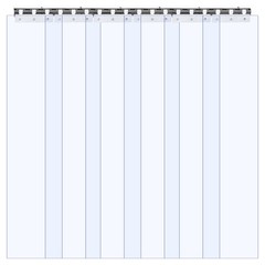 Uimoso 6 PCS PVC Strip Curtain 80 x 36 x 0.08 in Smooth Plastic Door Panels