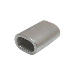 10 Pc 1/8” Marine Stainless Steel Wire Rope Oval Sleeve Sleeves Crimping SS316
