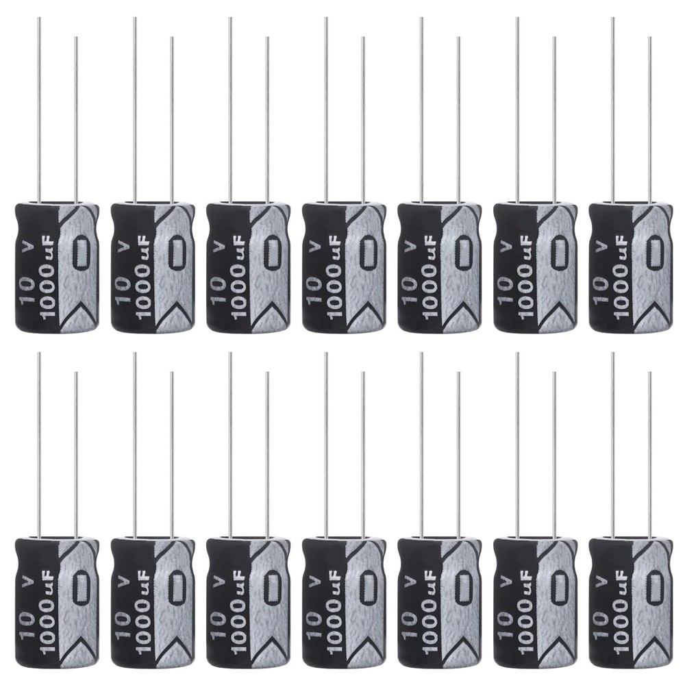 1000uF 10V 8x12mm Electrolytic Capacitor 1000 UF MFD 10 Volt 0.32×0.47in Alum…