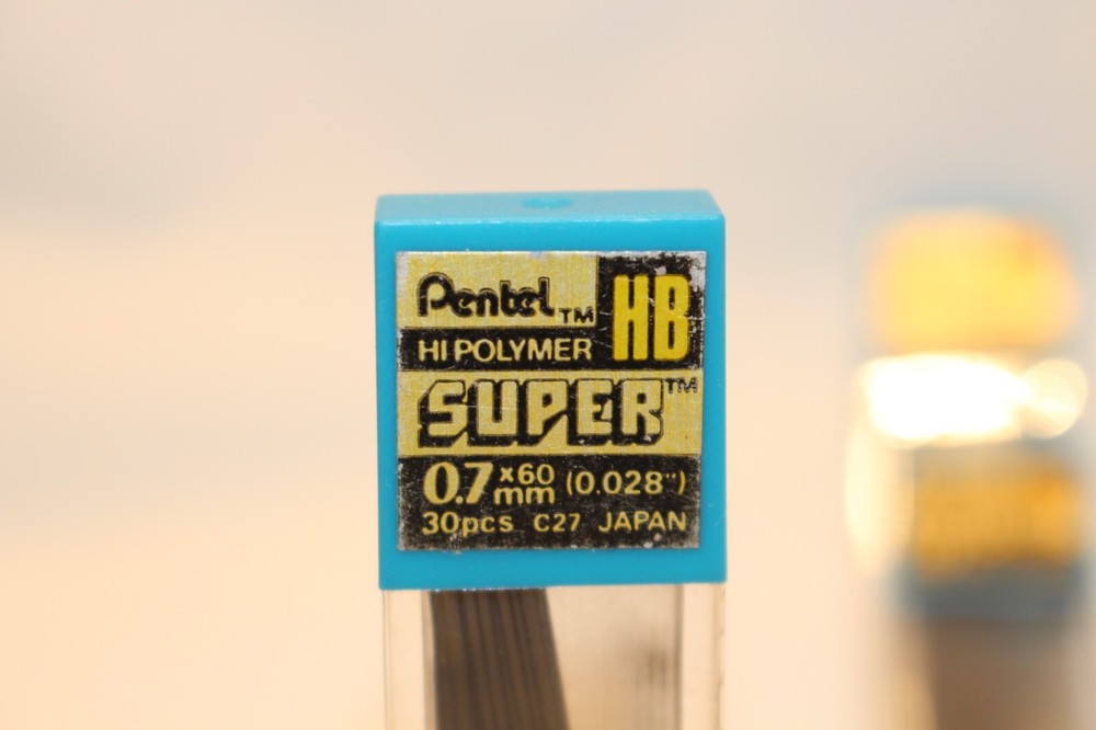 Pentel Hi-Polymer Super HB Lead .7 – 30 pieces containers x 5 NIP