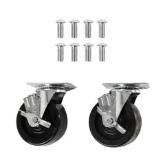 Seville Classics 5-Inch UltraHD® Swivel Wheels (Set Of 2)