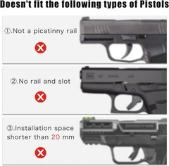 Blue Beam Laser and Flashlight Combo for Pistol, Rail Light