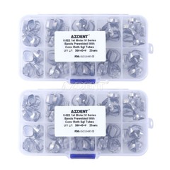 20 Sets Dental Orthodontic Buccal Tubes 1st Molar Roth.022 with Bands 36#-40#
