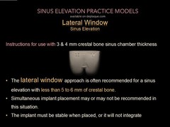 Lateral Window Sinus Elevation Drill Set, with elevator instrument set