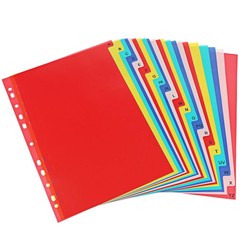 A-Z Plastic Binder Dividers 21 Tab, Alphabet Dividers with Tabs for 3 Ring, M…