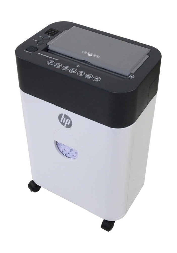 HP – Paper Shredder Micro Cut, 100-Sheet Auto Feed, Shreds Credit Cards & Sta…