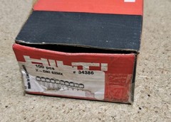 HILTI X-DNI 62MX 34386 – 62mm or 2-1/2” collated galvanized nails – 82 count