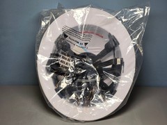 Acerpal Updated Vented Full Brim Hard Hat in Light Grey Carbon Fiber Gloss New