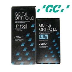 GC Fuji ORTHO LC light-cure Glass Ionomer Cement liquid 8g + Power 15g