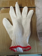 24 PAIR 2 DOZEN WHITE SIZE SMALL STRING KNIT POLY COTTON WORK GLOVES SMALL ER