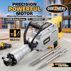 3500W Demolition Jack Hammer 110V 1900RPM Concrete Breaker 60J Electric Hammer