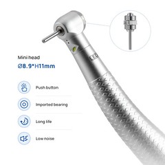 5pcs COXO Dental LED Handpiece 4Hole High Speed Air Turbine Generator Self Power