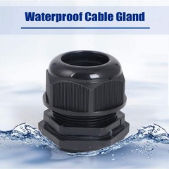 10Pcs M16 IP68 Nylon Cable Gland Joint Adjustable for 4mm-8mm Dia Cable Wire