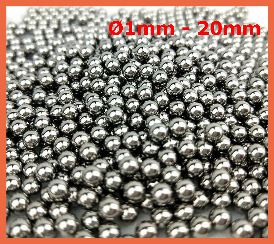 Ball Bearings Carbon Steel 1/1.5/2/2.5/3/3.5/4/4.5-20mm Diameter Choose Quantity