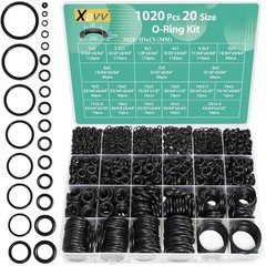 1020 Pcs O Ring Kit 20 Size Nitrile Rubber Oring Assortment Set for Car Auto Veh