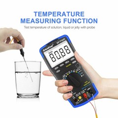 Digital Multimeter True RMS 600A DC/AC Current 6000 Counts w/ Temperature & NCV
