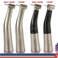 1-10 x Dental LED 1:5 Contra Angle Fiber Optic Handpiece Mini / Standard Head