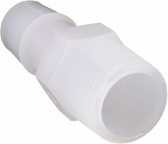 Eldon James Barbed x MNPT Adapter, Polyethylene, 1/4″ Barb Size, Natural – A2-4H