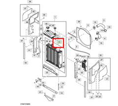 RE212289 Radiator For John Deere 5415 5425 5425N 5525 5603 5615 5625 5715 5725