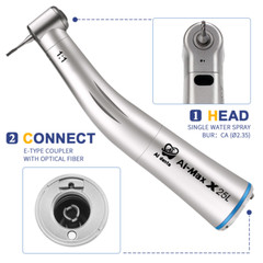 Dental electric motor LED micromotor 1:5 + 1:1 contra angle handpiece for Chair