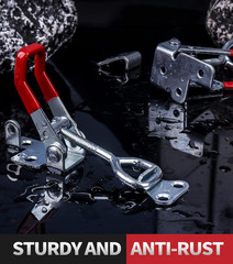 Heavy Duty Toggle Latch Clamp 4002, Adjustable Toggle Clamp Latch with Lock Hole