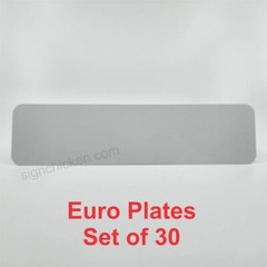 30 Pieces, Aluminum EUROPEAN LICENSE PLATE BLANKS, for SUBLIMATION 4.5″ x 20.5″