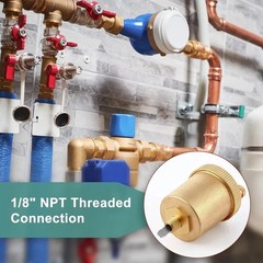 2 Pack 1/8 Inch Automatic Air Vent Valve, Automatic Air Bleed Vent, Float Valve