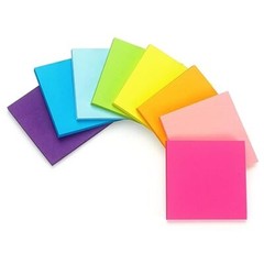Sticky Notes 8 Bright Color 8 Pads Self-Stick Notes 3 in x 3 8 Pads 60sheets