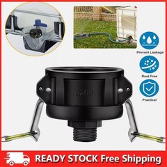 275 330 Gallon IBC Tote Tank Drain Adapter 2″Cam Lock for Garden Hose 3/4″ New