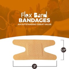 Flexible Fabric Bandages – Flex Adhesive 100 Count (Pack of 1)