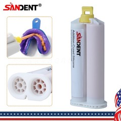 SANDENT Dental Impression Material Silicone Putty Light Body Normal 50ML,1-25/Bx