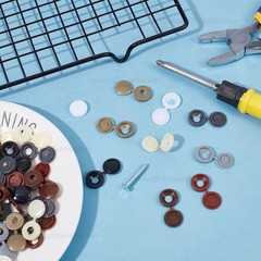 Plastic Fold Over Hinged Screw Cover Caps For Screws 11 Colour Packs 100 or 1000
