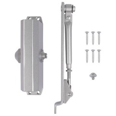 2Pack 65-85 KG Commercial Door Closer Silver Aluminium Alloy Heavy Duty 187lbs ;