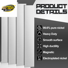 4 Pcs Pure Nickel Strip Nickel Anode Plating Kit Anode Sheet for Electroplating