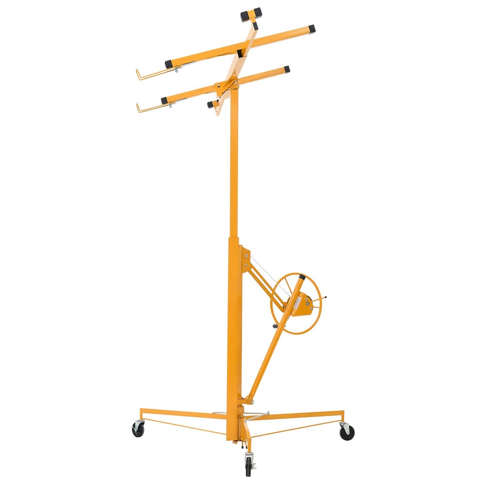 Uimoso 11Ft Drywall Lifter Sheetrock Hoist Lift Adjustable arm & Lockable Wheels